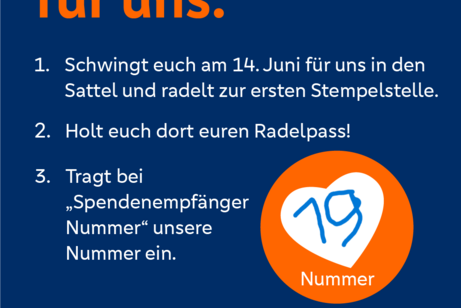 Logo VBAO - Radeln - Spendenempf&auml;ngernummer 19