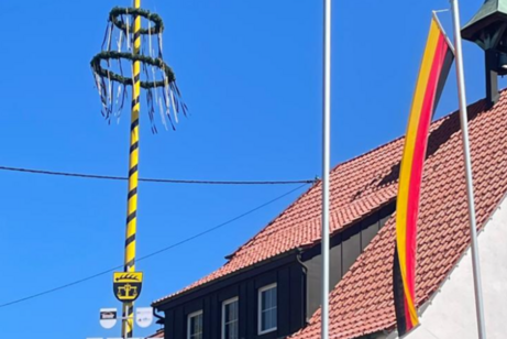 Maibaum am Rathaus
