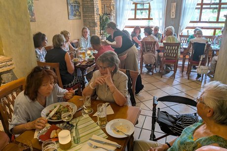 Rottweil Gruppenfoto beim Essen