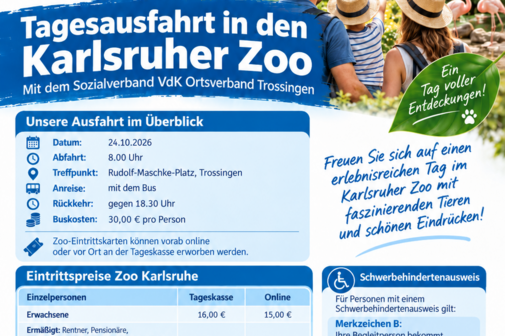 Tagesfahrt in den Karlsruher Zoo am 24.10.2026