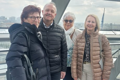 Kurt und Ottilie Metzger mit Ruth Müller und Edeltraud Guse
