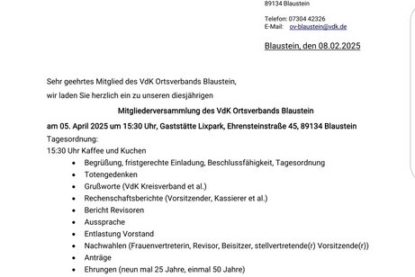 Einladung