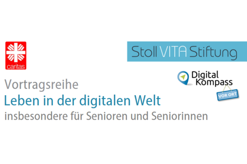 Hinweis auf Vortragsreihe 2026 "Leben in der digitalen Welt" - insbesondere für Senioren und Seniorinnen - vom Digital-Kompass Waldshut Hinweis auf Vortragsreihe 2026 "Leben in der digitalen Welt" - insbesondere für Senioren und Seniorinnen - vom Digital-Kompass Waldshut