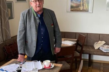 Walter Frank bei seiner Begrüßungsansprache