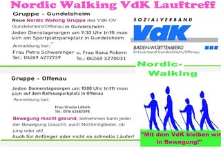 Symbolbild der VdK Nordic Walking Gruppe