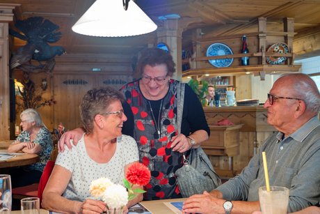 Gemeinsamer Abschluß am Titisee. Es gab nicht nur Kaffee ...