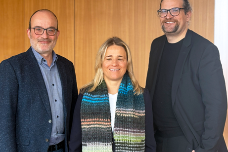 Florian Westphal, Gesch&auml;ftsf&uuml;hrer Save the Children und neuer Sprecher des B&uuml;ndnisses Kindergrundsicherung, Verena Bentele, Pr&auml;sidentin des Sozialverbands VdK Deutschland, Daniel Grein, Bundesgesch&auml;ftsf&uuml;hrer Kinderschutzbund