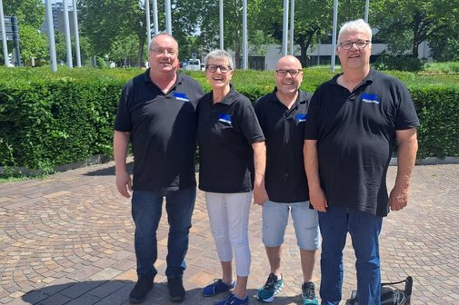 Beim Gesundheitstag in Stuttgart