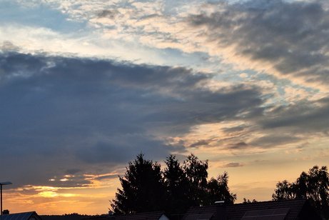Ein interessantes Abend-Wolkengebilde