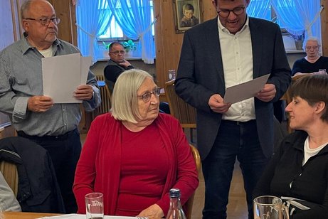 Begrüßung des Bürgermeisters Fallenbüchel