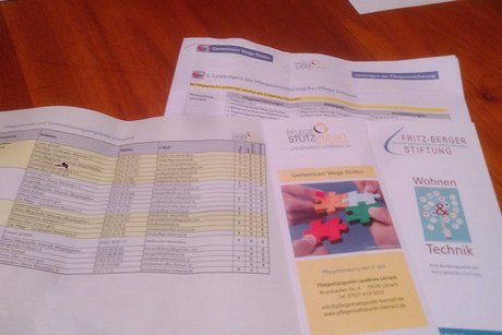 Info-Material des Pflegest&uuml;tzpunktes