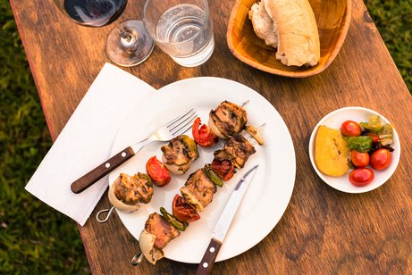 Fleisch und Gemüse
