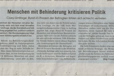 Hilfe für Behinderte gefordert 1