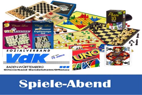 Symbolbild des OV zeigt Brett- u. Kartenspiele