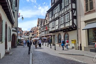 Bild zeigt die Altstadt von Colmar