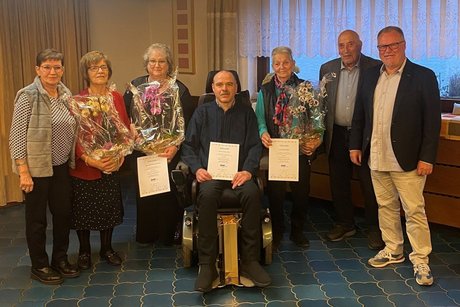 Geehrte f&uuml;r 25 Jahre Mitgliedschaft