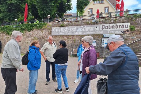 Ankunft in Neckarsteinach
