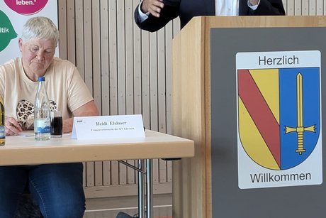 Ernst Schilling bei seiner Rede