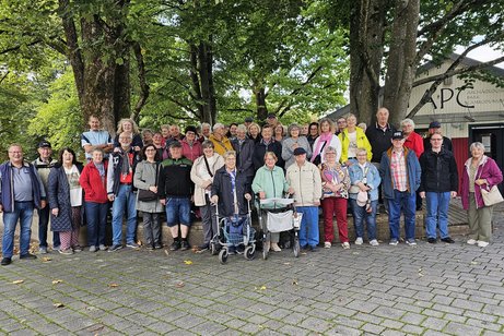 Ausflugsteilnehmer beim VdK Ausflug 2025 nach Kempten im Archäologischen Park Cambodunum