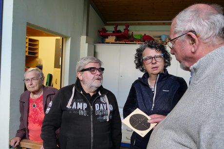 Fachsimpeleien am Ende des Schie&szlig;ens.