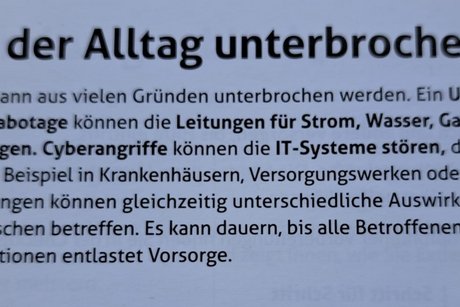 Textbeispiel Vorsorge Krisenschutz