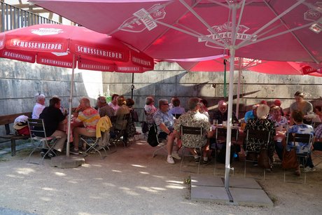 Abendessen im "Scharf Eck" in Fridingen a.d.D.