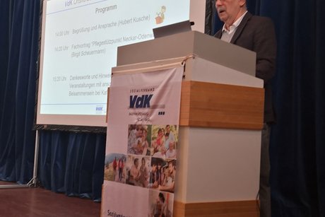 Herbstfest 2024 - Begrüßung durch den Vorsitzenden des VdK Ortsverbandes Mosbach Hubert Kusche