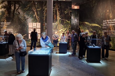 Vitrinen im Ausstellungsraum Gasometer Pforzheim