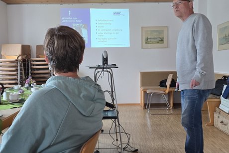 Vortrag Wohnberatung durch Wohnberater Jürgen Saegert in Spe
