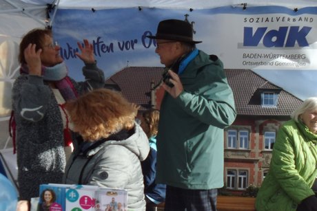 Tolle Gespr&auml;che am Infostand