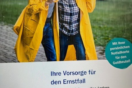 Gezeigt wird ein Bild der VdK-Brosch&uuml;re 'Vorsorge f&uuml;r den Ernstfall'