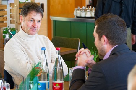 Gäste im Gespräch
