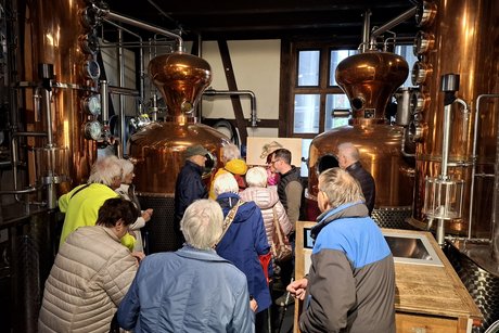 F&uuml;hrung in der Fein-Brennerei Prinz in H&ouml;rbranz