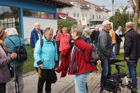 Warten auf die Stadtführung