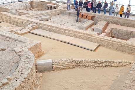 Führung im Archäologischen Park Cambodunum in Kempten (Interessant: Toiletten vor 2000 Jahren)