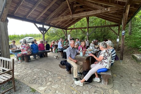 In der "Markelsheimer Schutzh&uuml;tte".