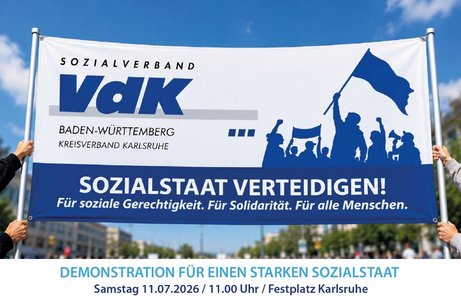 Demonstration f&uuml;r einen starken Sozialstaat