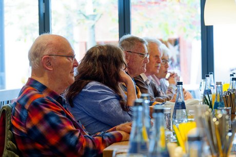Nette Gespräche im Bauerle-Besen in Fellbach