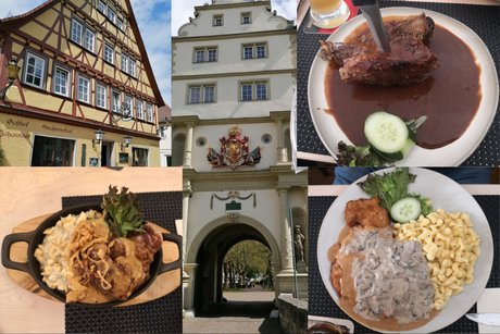 Mittagessen im "Gasthof Johanniter" in Bad Mergentheim