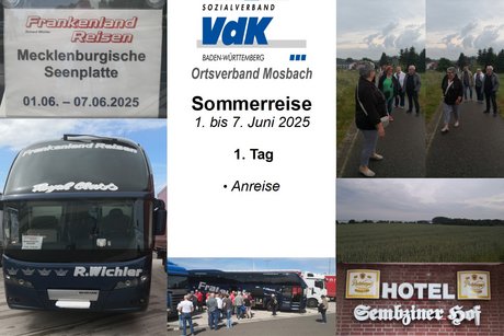 Sommerreise 2025 - Tag 1 - Anreise