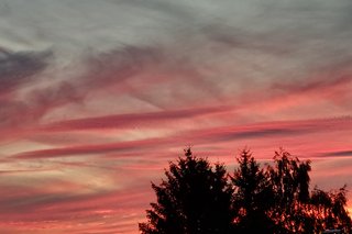 Und wieder mal ein sehr schönes Abendrot