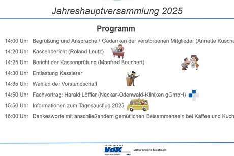 Jahreshauptversammlung 2025