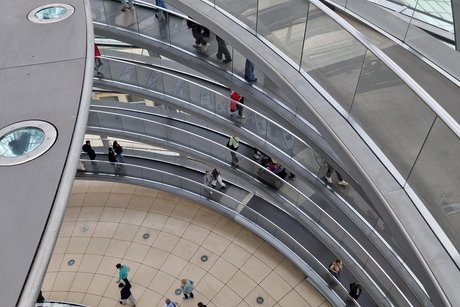 Blick in die Reichstagskuppel