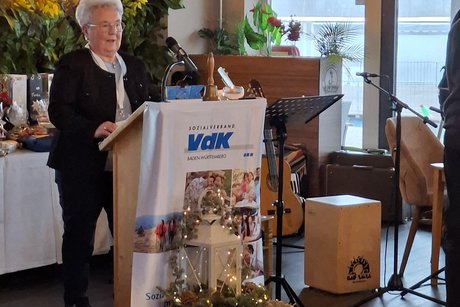 Erika bei der Verabschiedung