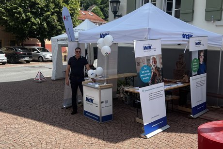 Der Vorstand vom VdK Steinachtal im VDK Zelt