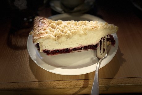 Foto des Kirschk&auml;sekuchens