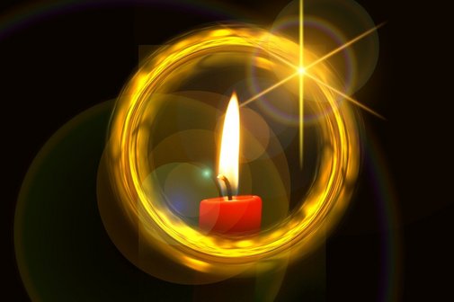 Adventsfeier Weihnachtskerze