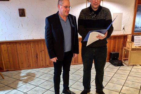 Ulrich Matthe erh&auml;lt eine Sonderehrung