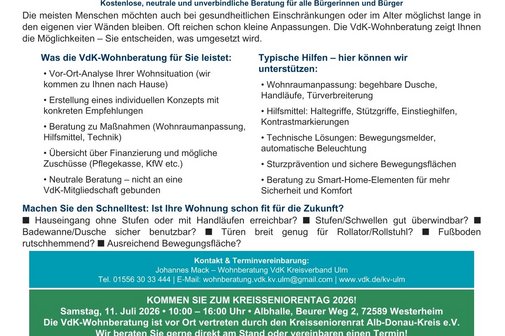 Zuhause wohnen bleiben