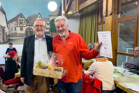 Ehrung für 10 Jahre Mitgliedschaft Klaus Hiss